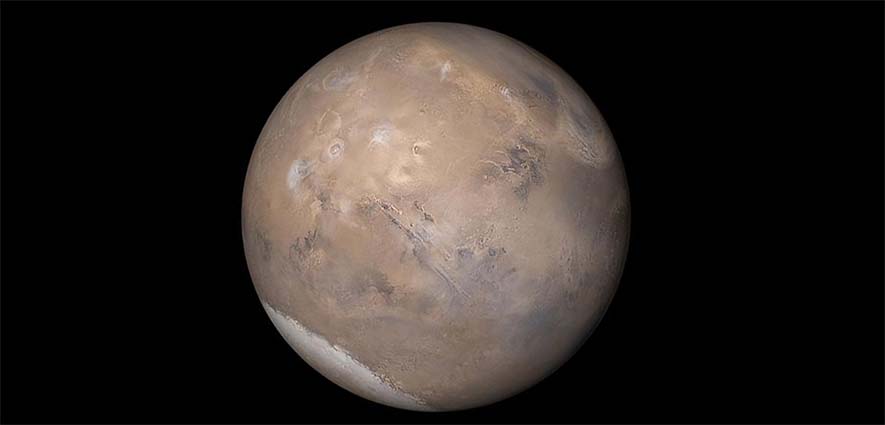 Is that a lake of water on Mars?