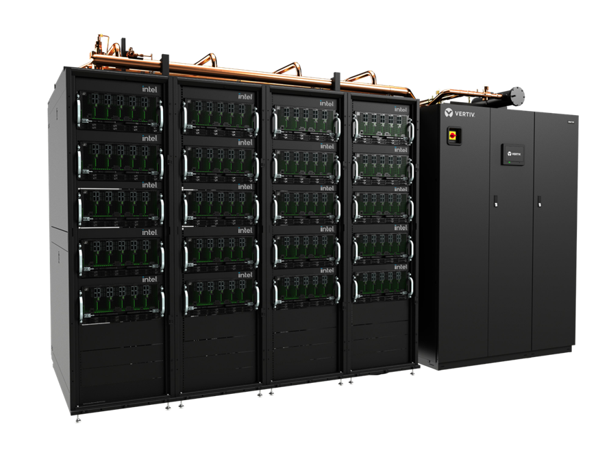 Vertiv collaborates with Intel on liquid cooled solution