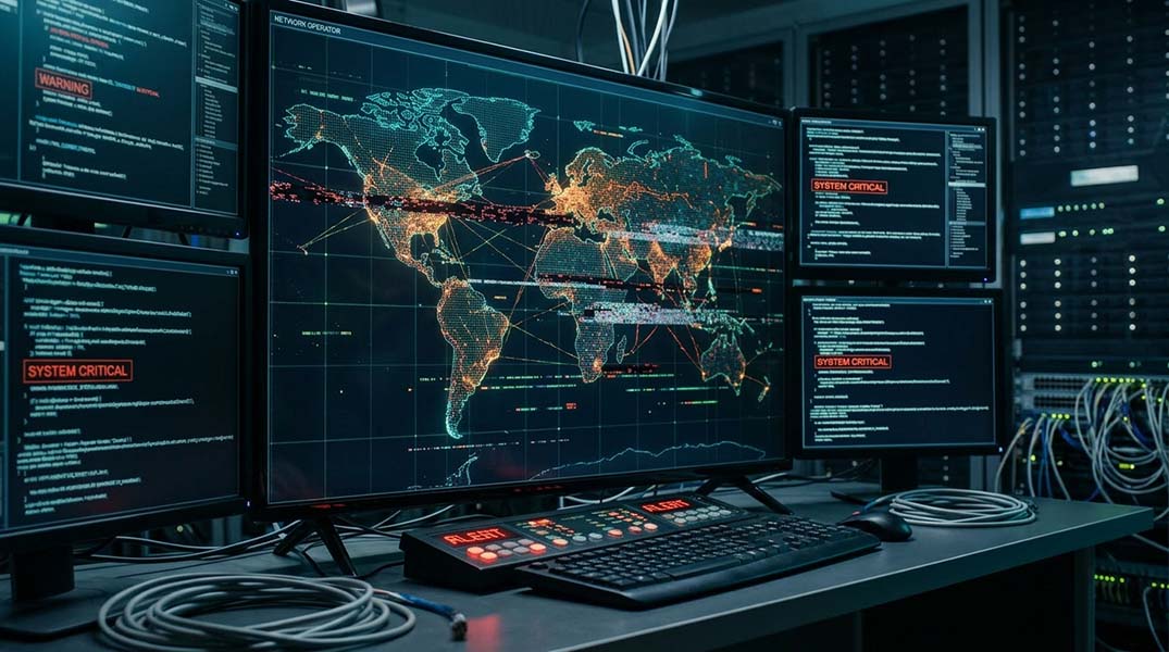 Interconnected systems at risk of a digital pandemic